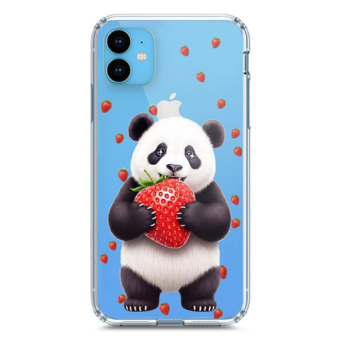iPhone 11 Cover -Dreamy Panda Series - Clear Phone Case - Soft Silicon Borders