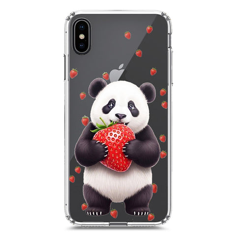 iPhone XS Max Cover -Dreamy Panda Series - Clear Phone Case - Soft Silicon Borders