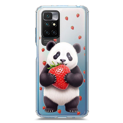 Xiaomi Redmi 10 2022 Cover -Dreamy Panda Series - Clear Phone Case - Soft Silicon Borders