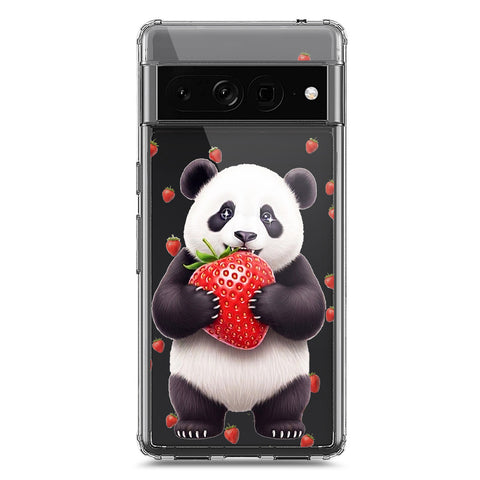 Google Pixel 7 Pro Cover -Dreamy Panda Series - Clear Phone Case - Soft Silicon Borders