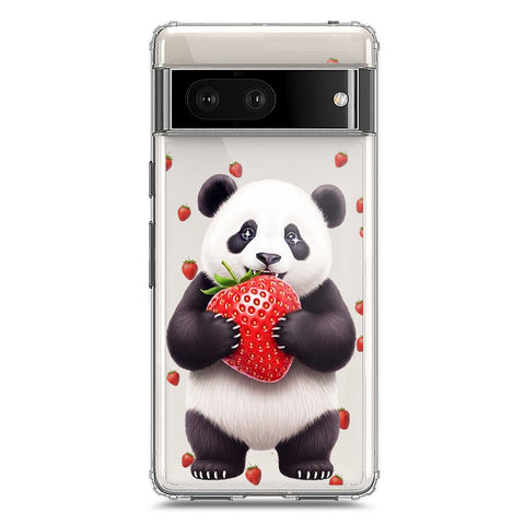 Google Pixel 7 Cover -Dreamy Panda Series - Clear Phone Case - Soft Silicon Borders