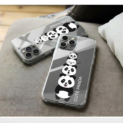 Google Pixel 10 Cover -Dreamy Panda Series - Clear Phone Case - Soft Silicon Borders