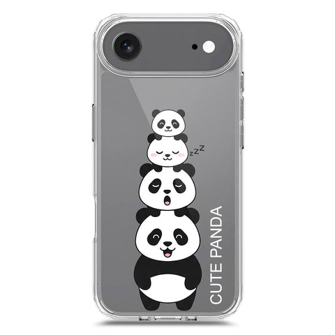 iPhone 17 Air Cover -Dreamy Panda Series - Clear Phone Case - Soft Silicon Borders