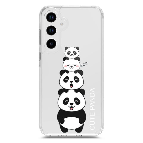 Samsung Galaxy A33 5G Cover -Dreamy Panda Series - Clear Phone Case - Soft Silicon Borders