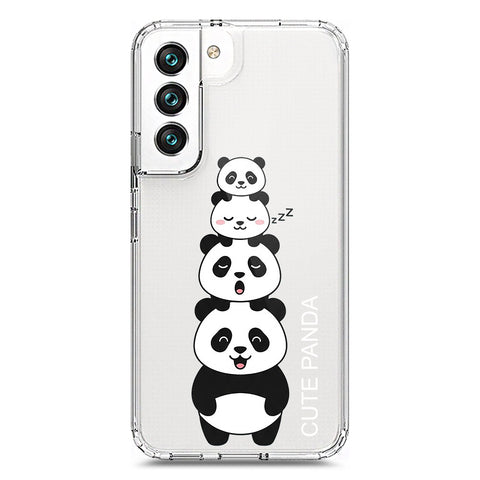 Samsung Galaxy S22 5G Cover -Dreamy Panda Series - Clear Phone Case - Soft Silicon Borders