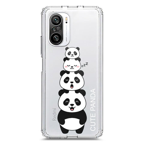 Xiaomi Redmi K40 Pro Cover -Dreamy Panda Series - Clear Phone Case - Soft Silicon Borders