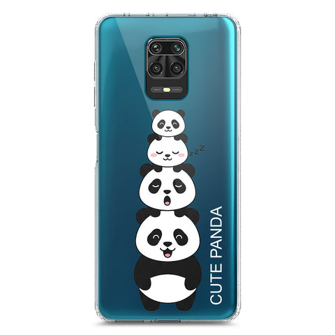 Xiaomi Poco M2 Pro Cover -Dreamy Panda Series - Clear Phone Case - Soft Silicon Borders