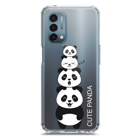 OnePlus Nord N200 5G Cover -Dreamy Panda Series - Clear Phone Case - Soft Silicon Borders