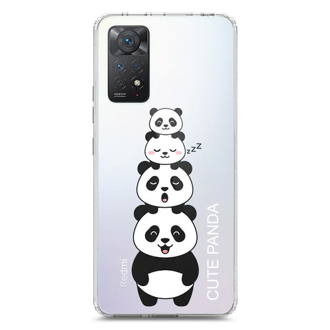 Xiaomi Redmi Note 11 Pro 5G Cover -Dreamy Panda Series - Clear Phone Case - Soft Silicon Borders