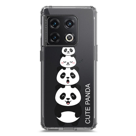 OnePlus 10 Pro Cover -Dreamy Panda Series - Clear Phone Case - Soft Silicon Borders