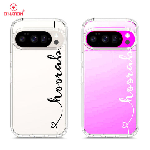 Google Pixel 10 Pro XL Cover - Personalised Name Series - 8 Designs - Clear Phone Case - Soft Silicon Borders