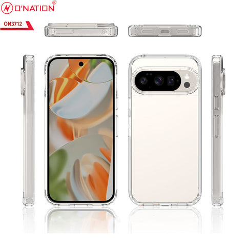 Google Pixel 11 Cover - Transparent - ONation Crystal Series - Premium Quality Clear Case No Yellowing Back With Smart Shockproof Cushions