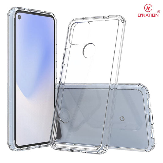 Google Pixel 5 XL Cover  - ONation Crystal Series - Premium Quality Clear Case No Yellowing Back With Smart Shockproof Cushions