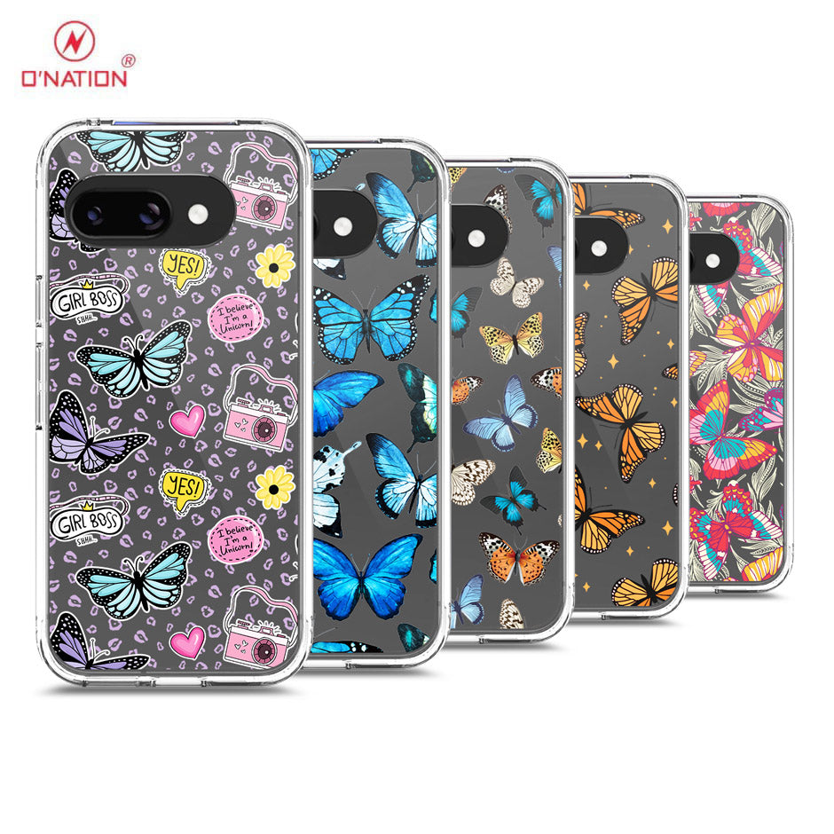 Google Pixel 9a Cover - O'Nation Butterfly Dreams Series - 9 Designs - Clear Phone Case - Soft Silicon Borders