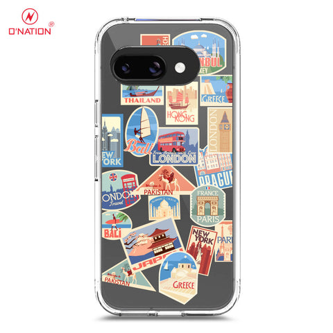 Google Pixel 9a Cover - Personalised Boarding Pass Ticket Series - 5 Designs - Clear Phone Case - Soft Silicon Borders