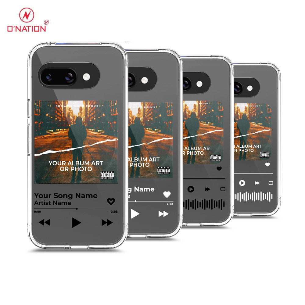 Google Pixel 9a Cover - Personalised Album Art Series - 4 Designs - Clear Phone Case - Soft Silicon Borders