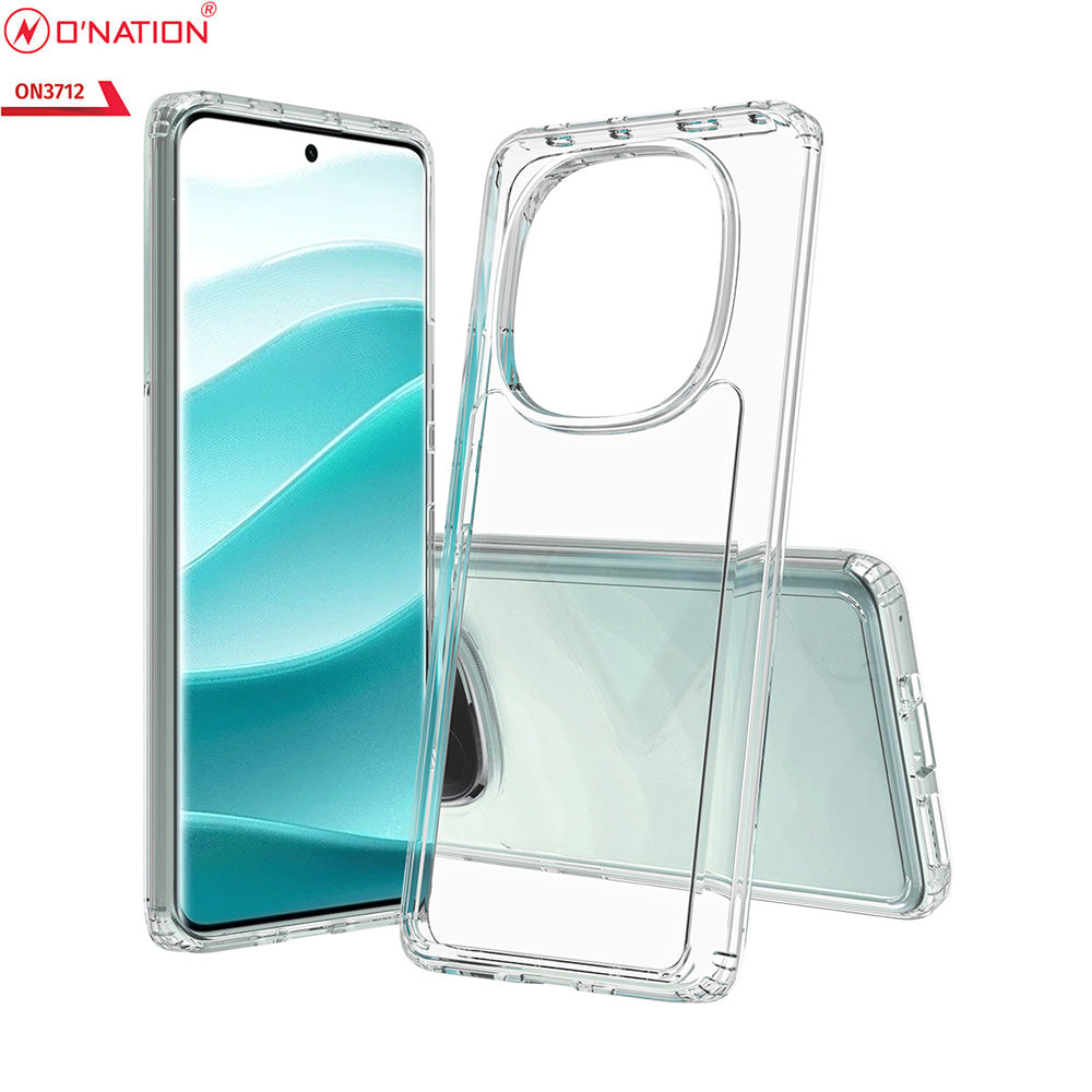 Xiaomi Redmi Note 15 Cover - Transparent - ONation Crystal Series - Premium Quality Clear Case No Yellowing Back With Smart Shockproof Cushions