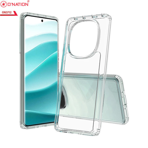 Xiaomi Redmi Note 14 Pro 5G Cover - Transparent - ONation Crystal Series - Premium Quality Clear Case No Yellowing Back With Smart Shockproof Cushions