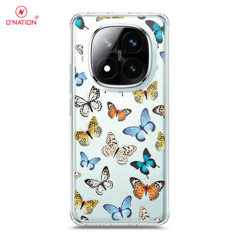 Xiaomi Redmi Note 14 Pro Plus 5G Cover - O'Nation Butterfly Dreams Series - 9 Designs - Clear Phone Case - Soft Silicon Borders
