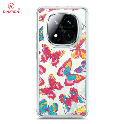 Xiaomi Redmi Note 14 Pro Plus 5G Cover - O'Nation Butterfly Dreams Series - 9 Designs - Clear Phone Case - Soft Silicon Borders
