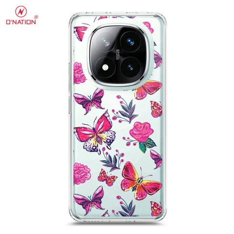 Xiaomi Redmi Note 14 Pro Plus 5G Cover - O'Nation Butterfly Dreams Series - 9 Designs - Clear Phone Case - Soft Silicon Borders