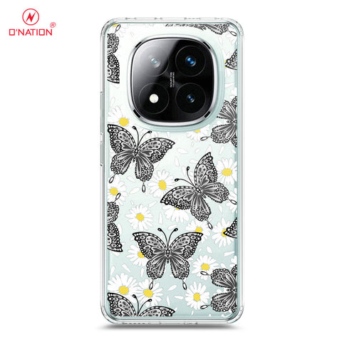 Xiaomi Redmi Note 14 Pro Plus 5G Cover - O'Nation Butterfly Dreams Series - 9 Designs - Clear Phone Case - Soft Silicon Borders