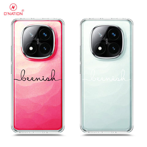Xiaomi Redmi Note 14 Pro Plus 5G Cover - Personalised Name Series - 8 Designs - Clear Phone Case - Soft Silicon Borders