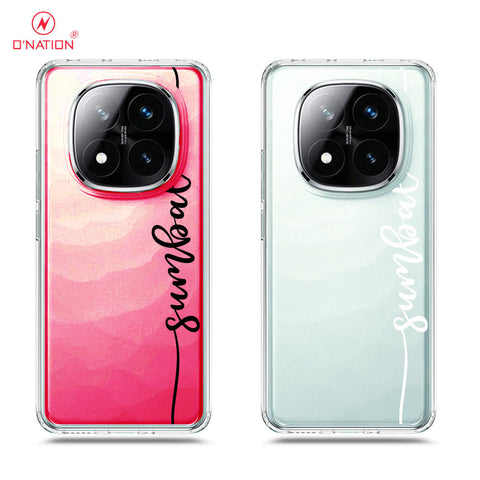 Xiaomi Redmi Note 14 Pro Plus 5G Cover - Personalised Name Series - 8 Designs - Clear Phone Case - Soft Silicon Borders