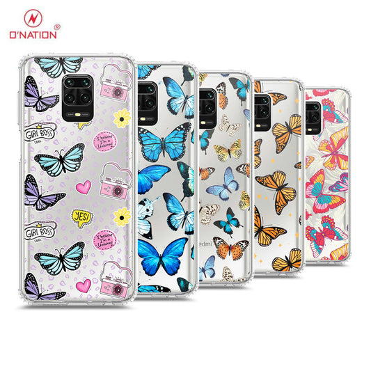 Xiaomi Redmi 9 Pro Max Cover - O'Nation Butterfly Dreams Series - 9 Designs - Clear Phone Case - Soft Silicon Borders