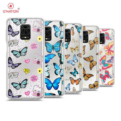 Xiaomi Redmi 9 Pro Max Cover - O'Nation Butterfly Dreams Series - 9 Designs - Clear Phone Case - Soft Silicon Borders
