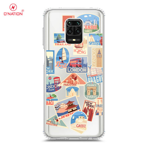 Xiaomi Redmi 9 Pro Max Cover - Personalised Boarding Pass Ticket Series - 5 Designs - Clear Phone Case - Soft Silicon Borders