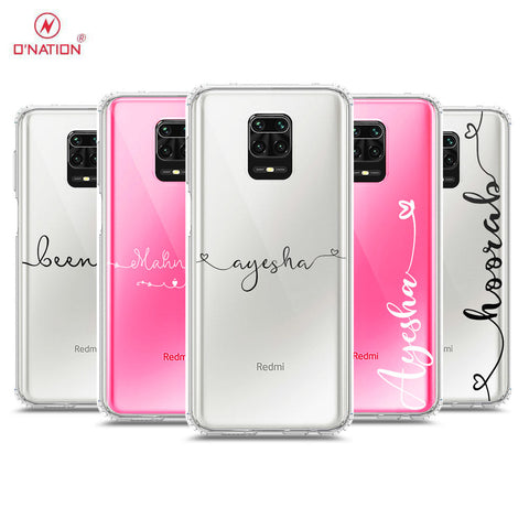 Xiaomi Redmi 9 Pro Max Cover - Personalised Boarding Pass Ticket Series - 5 Designs - Clear Phone Case - Soft Silicon Borders