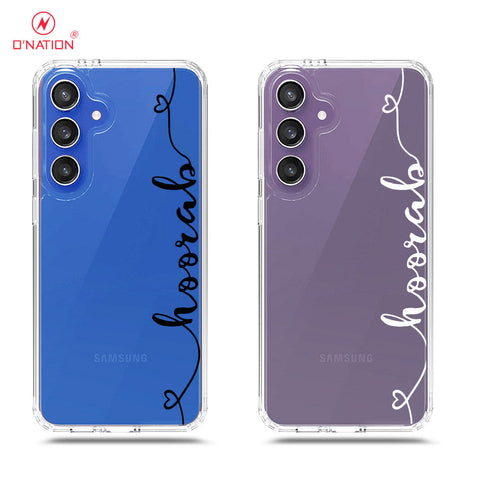 Samsung Galaxy S24 FE Cover - Personalised Name Series - 8 Designs - Clear Phone Case - Soft Silicon Borders
