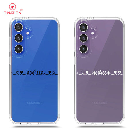 Samsung Galaxy S24 FE Cover - Personalised Name Series - 8 Designs - Clear Phone Case - Soft Silicon Borders