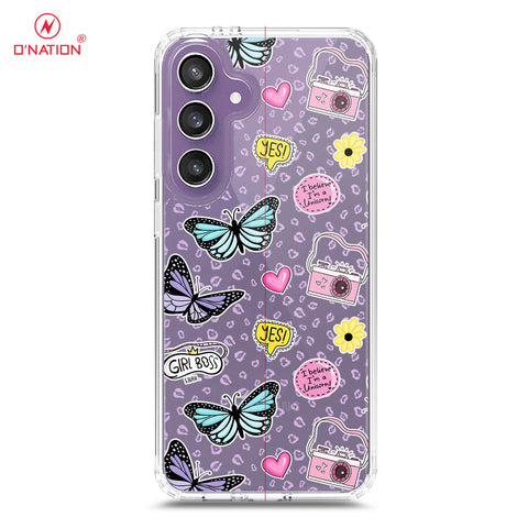 Samsung Galaxy S24 FE Cover - O'Nation Butterfly Dreams Series - 9 Designs - Clear Phone Case - Soft Silicon Borders