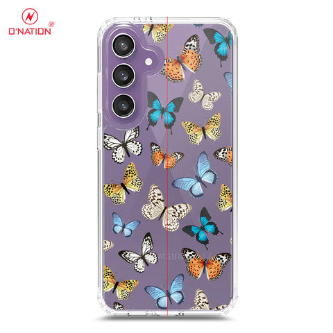 Samsung Galaxy S24 FE Cover - O'Nation Butterfly Dreams Series - 9 Designs - Clear Phone Case - Soft Silicon Borders