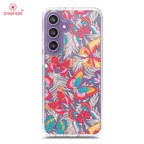 Samsung Galaxy S24 FE Cover - O'Nation Butterfly Dreams Series - 9 Designs - Clear Phone Case - Soft Silicon Borders