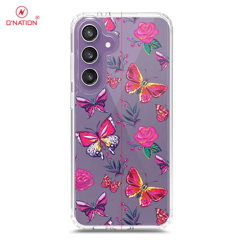 Samsung Galaxy S25 FE Cover - O'Nation Butterfly Dreams Series - 9 Designs - Clear Phone Case - Soft Silicon Borders