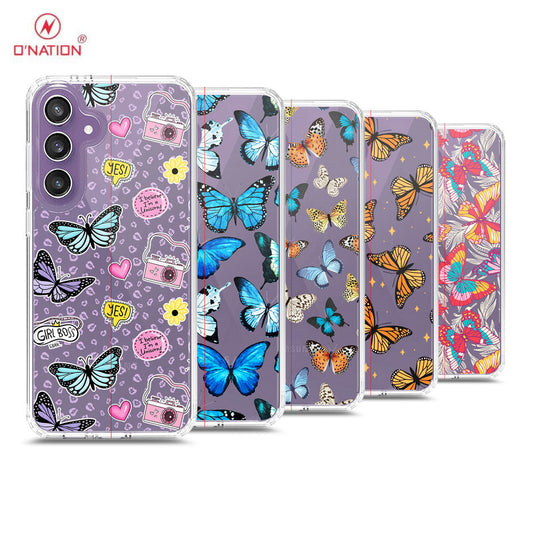 Samsung Galaxy S24 FE Cover - O'Nation Butterfly Dreams Series - 9 Designs - Clear Phone Case - Soft Silicon Borders