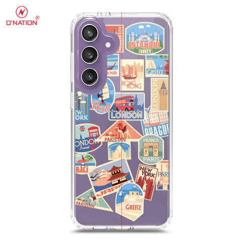 Samsung Galaxy S25 FE Cover - Personalised Boarding Pass Ticket Series - 5 Designs - Clear Phone Case - Soft Silicon Borders