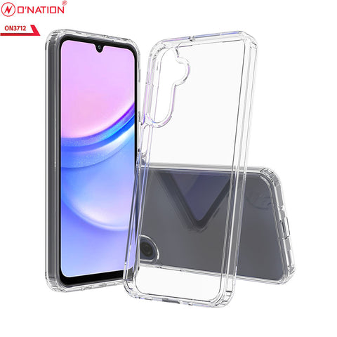 Samsung Galaxy A16 5G Cover - Transparent - ONation Crystal Series - Premium Quality Clear Case No Yellowing Back With Smart Shockproof Cushions