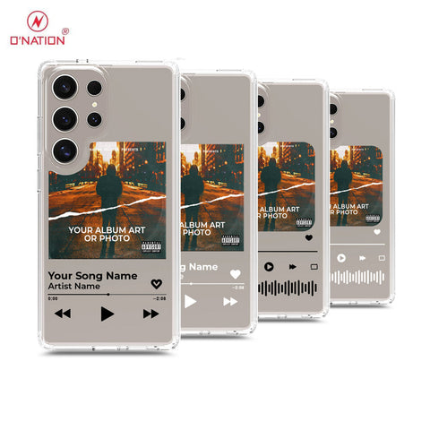 Samsung Galaxy S25 Ultra Cover - Personalised Album Art Series - 4 Designs - Clear Phone Case - Soft Silicon Borders