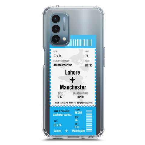OnePlus Nord N200 5G Cover - Personalised Boarding Pass Ticket Series - Clear Phone Case - Soft Silicon Borders