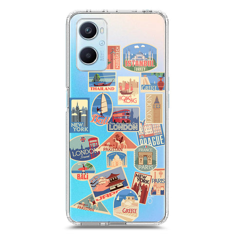 Oppo K10 Cover - Personalised Boarding Pass Ticket Series - Clear Phone Case - Soft Silicon Borders