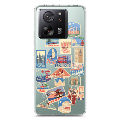 Xiaomi 13T Cover - Personalised Boarding Pass Ticket Series - Clear Phone Case - Soft Silicon Borders