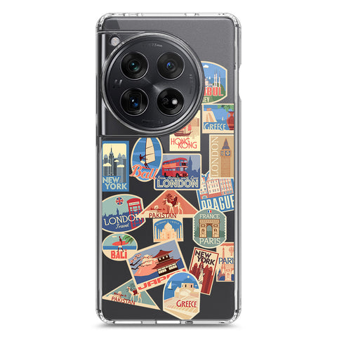 OnePlus 12 Cover - Personalised Boarding Pass Ticket Series - Clear Phone Case - Soft Silicon Borders