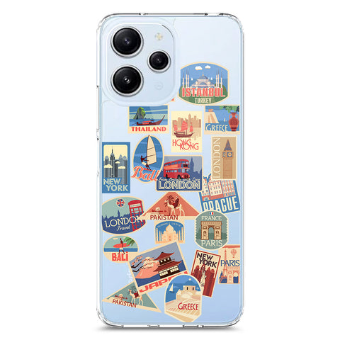 Xiaomi Redmi 12 Cover - Personalised Boarding Pass Ticket Series - Clear Phone Case - Soft Silicon Borders