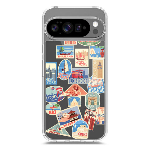 Google Pixel 9 Pro Cover - Personalised Boarding Pass Ticket Series - Clear Phone Case - Soft Silicon Borders