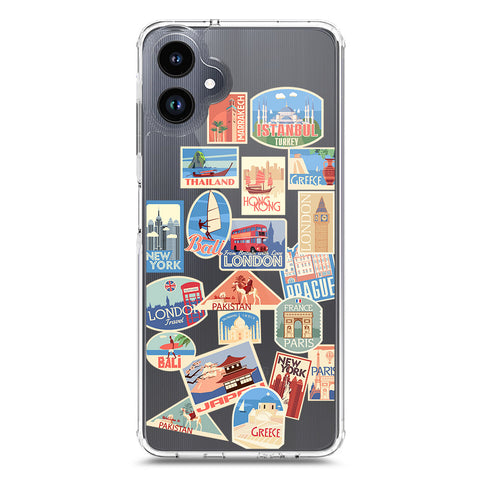 Samsung Galaxy A06 Cover - Personalised Boarding Pass Ticket Series - Clear Phone Case - Soft Silicon Borders