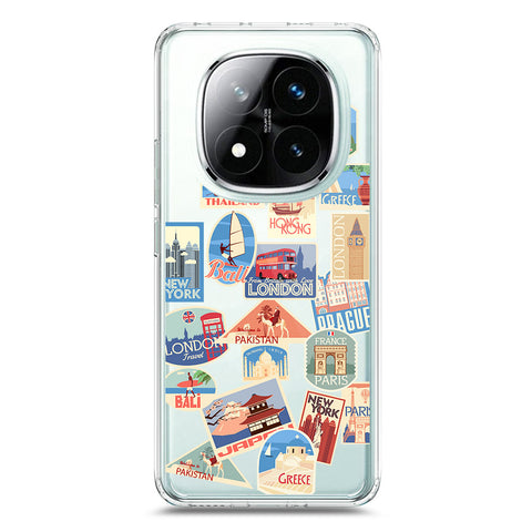 Xiaomi Redmi Note 14 Pro 4G Cover - Personalised Boarding Pass Ticket Series - Clear Phone Case - Soft Silicon Borders